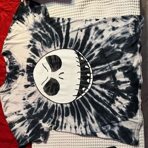 A tie dye nightmare before Christmas t-shirt